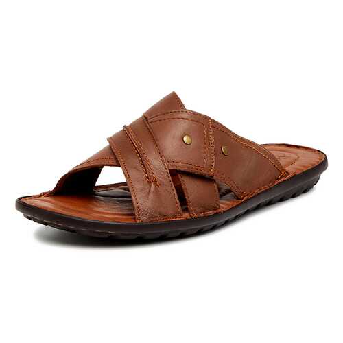 Шлепанцы мужские Alessio Nesca Comfort 710018079 коричневые 43 RU в Центр Обувь