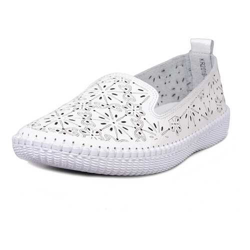 Мокасины женские Alessio Nesca Comfort 14806110 белые 37 RU в Центр Обувь