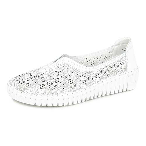 Мокасины женские Alessio Nesca Comfort LL2020SS-09 белые 40 RU в Центр Обувь