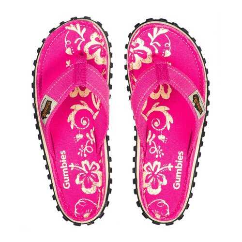 Шлепанцы женские Gumbies Islander Canvas Pink Hibiscus 2020 (40) в Центр Обувь