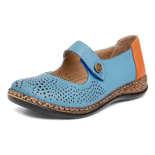 Туфли женские Alessio Nesca Comfort 27306680 голубые/коричневые 39 RU в Центр Обувь